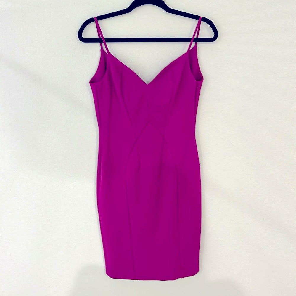Zac Posen Purple Cowl Back Cocktail Dress Size 2